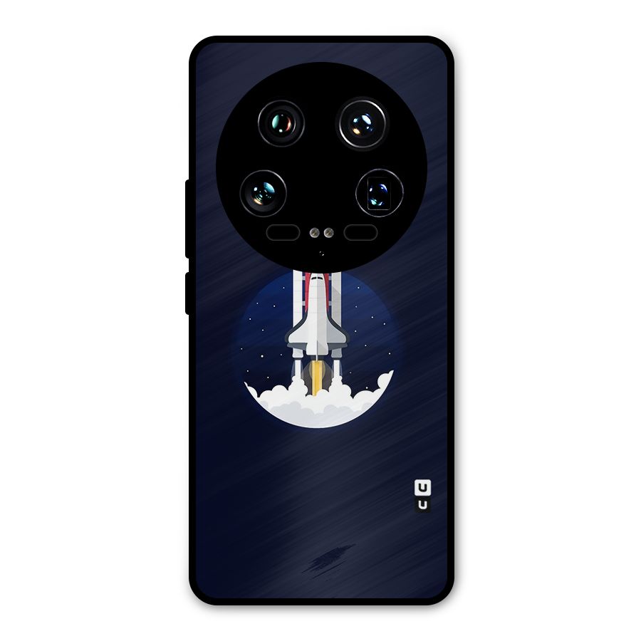 Space Rocket Minimal Metal Back Case for Xiaomi 14 Ultra
