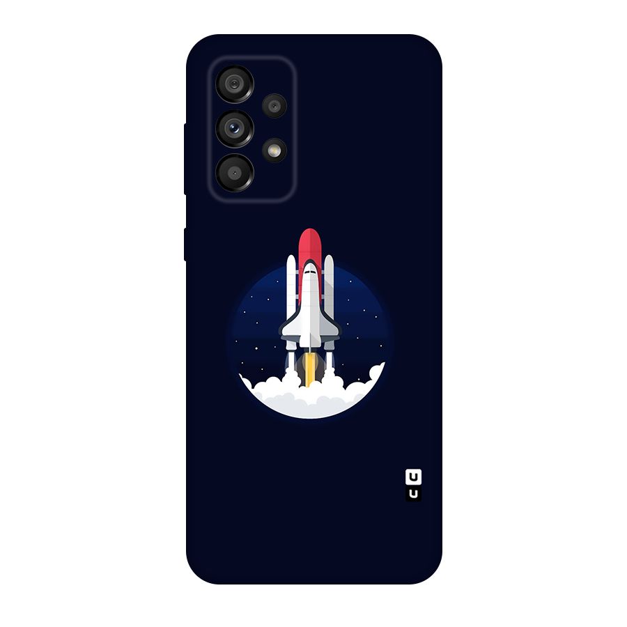 Space Rocket Minimal Original Polycarbonate Back Case for Galaxy A73 5G