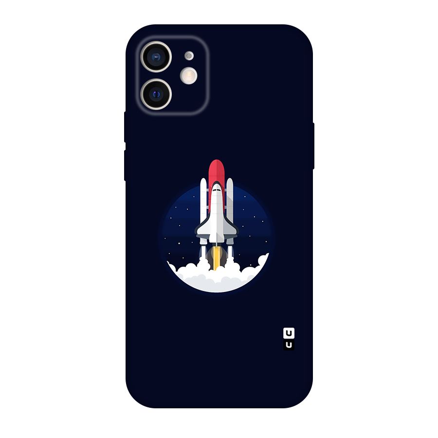 Space Rocket Minimal Original Polycarbonate Back Case for iPhone 12