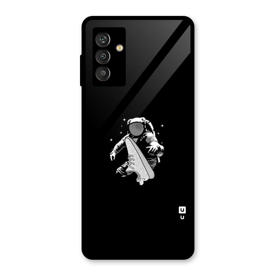 Space Shoe Glass Back Case for Galaxy M13