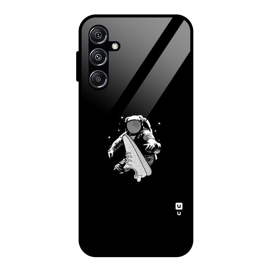 Space Shoe Glass Back Case for Galaxy M34 5G