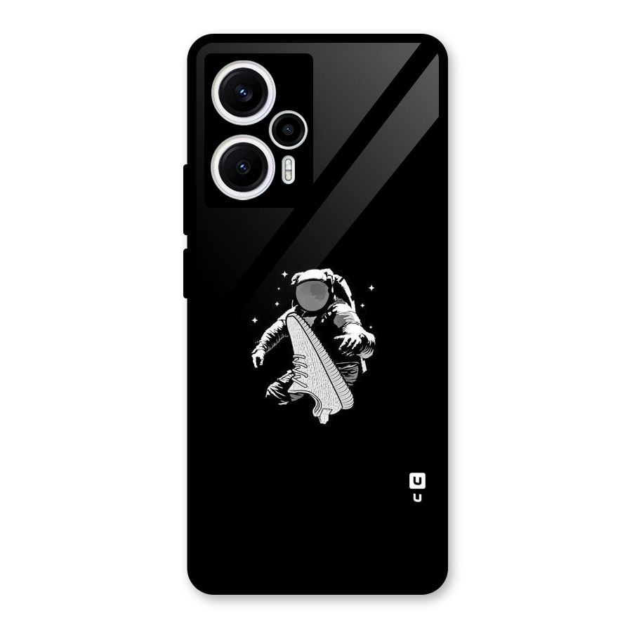 Space Shoe Glass Back Case for Poco F5