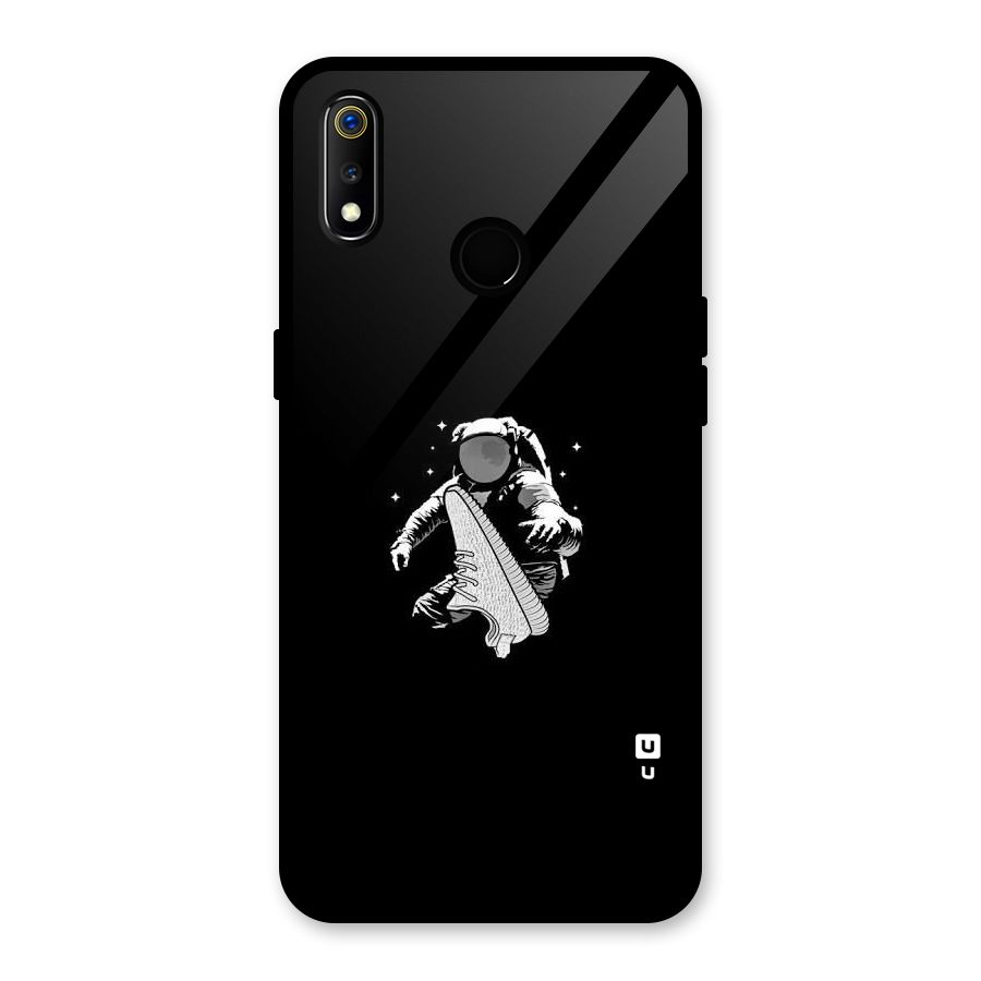 Space Shoe Glass Back Case for Realme 3i