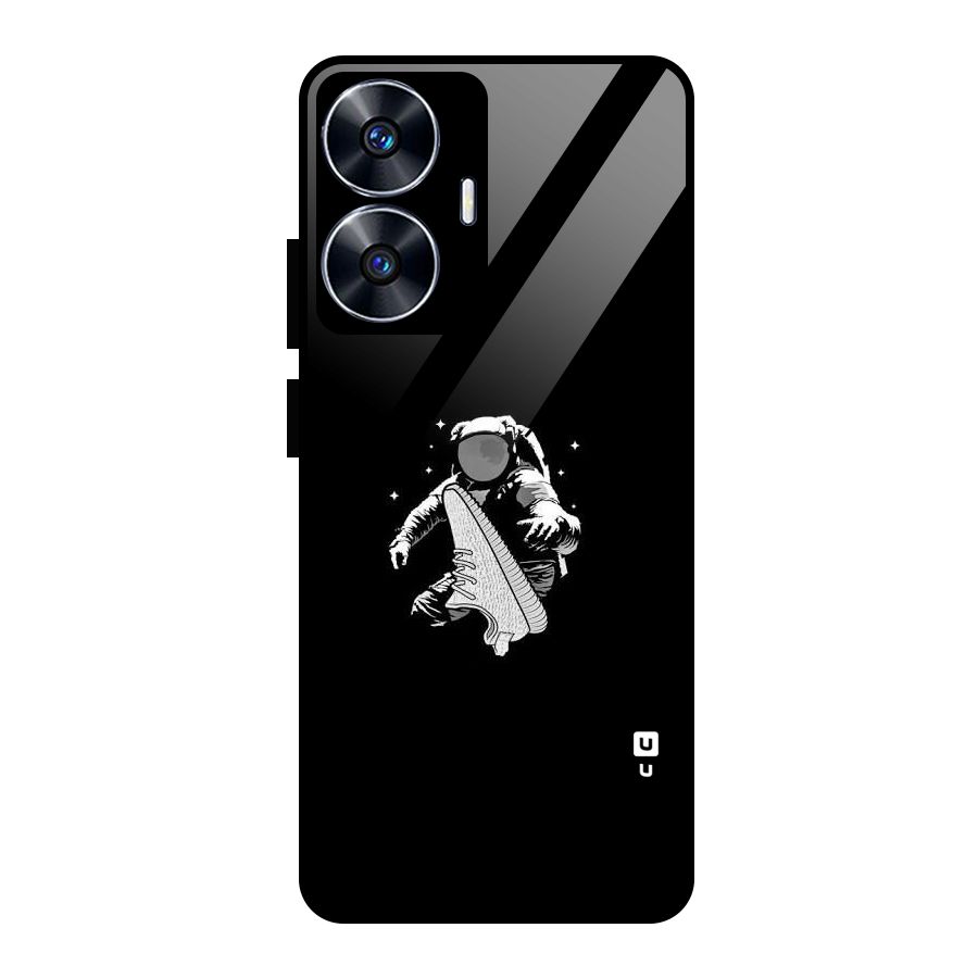 Space Shoe Glass Back Case for Realme Narzo N55