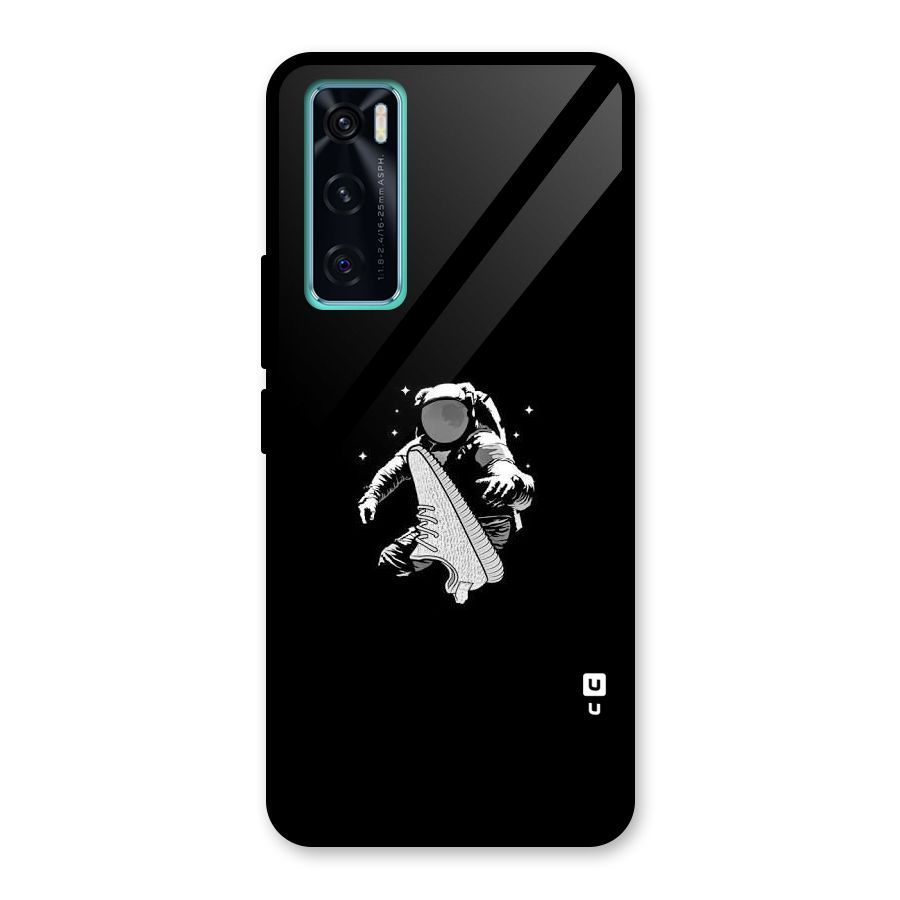 Space Shoe Glass Back Case for Vivo V20 SE