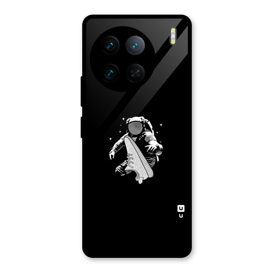 Space Shoe Glass Back Case for Vivo X90 Pro