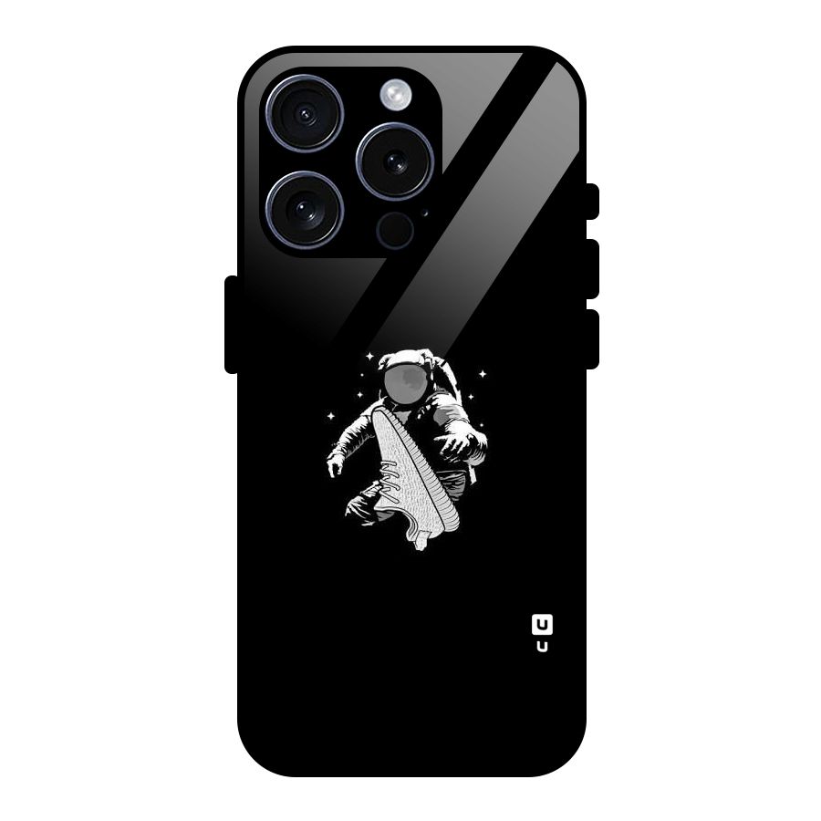 Space Shoe Glass Back Case for iPhone 15 Pro