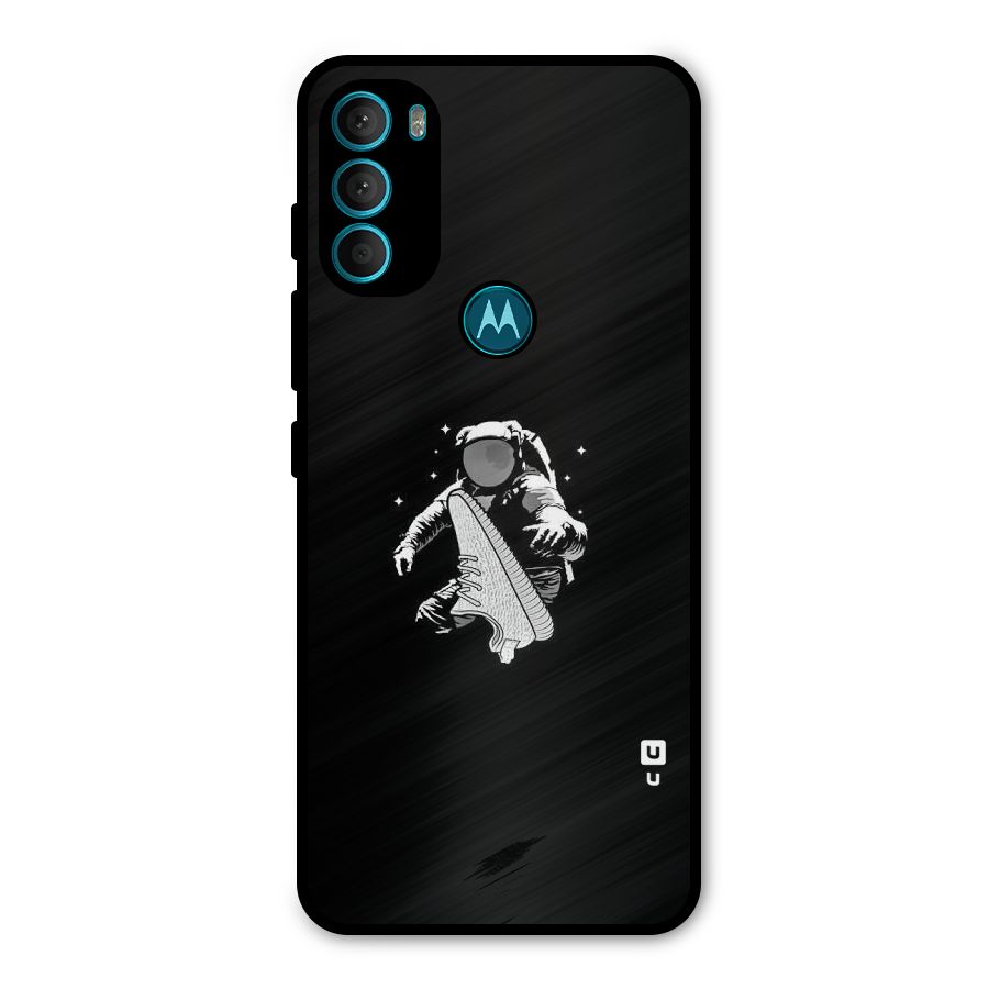 Space Shoe Metal Back Case for Moto G71 5G