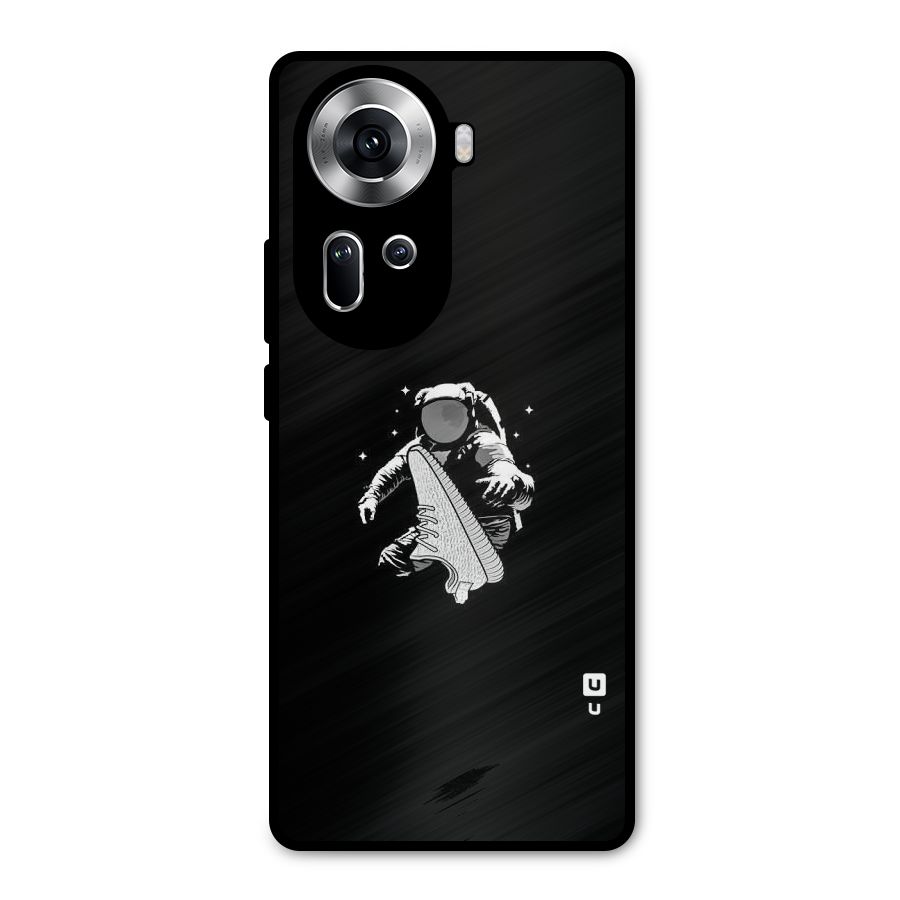Space Shoe Metal Back Case for Oppo Reno11 5G