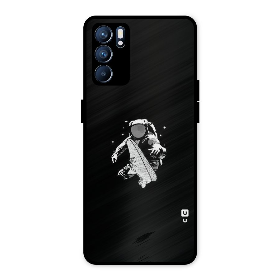 Space Shoe Metal Back Case for Oppo Reno6 5G