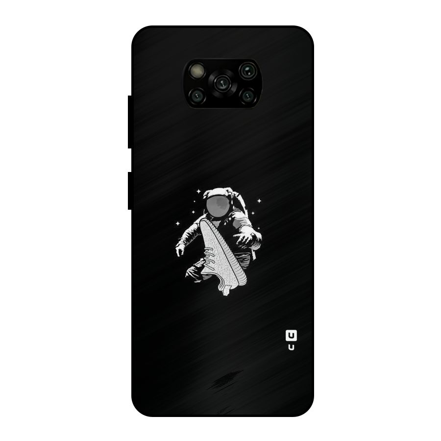 Space Shoe Metal Back Case for Poco X3