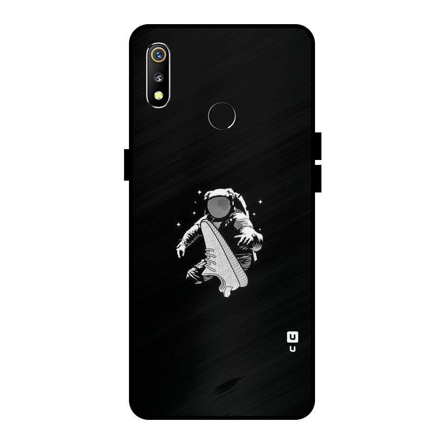 Space Shoe Metal Back Case for Realme 3i
