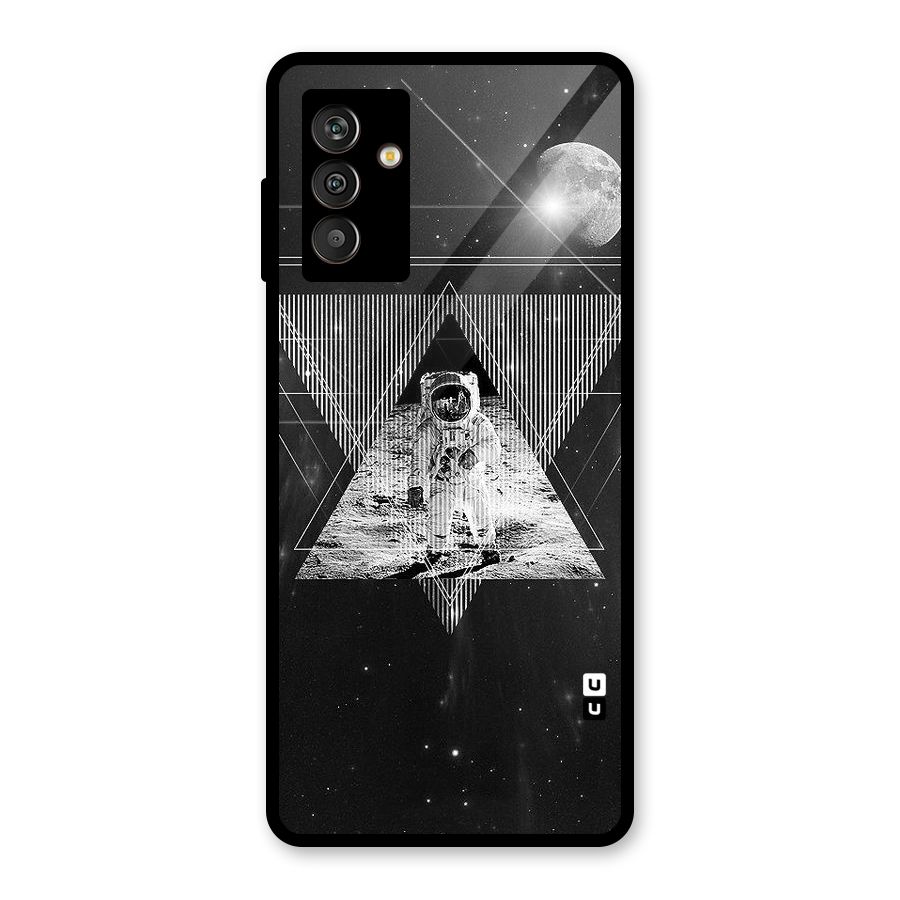 Space Triangle Abstract Glass Back Case for Galaxy M13