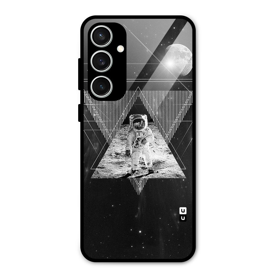 Space Triangle Abstract Glass Back Case for Galaxy S23 FE