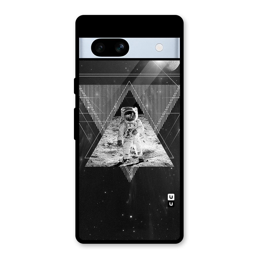 Space Triangle Abstract Glass Back Case for Google Pixel 7a