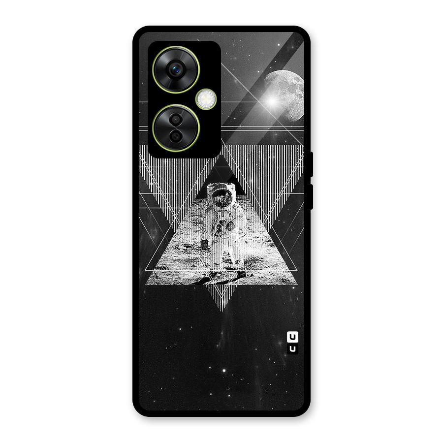 Space Triangle Abstract Glass Back Case for OnePlus Nord CE 3 Lite