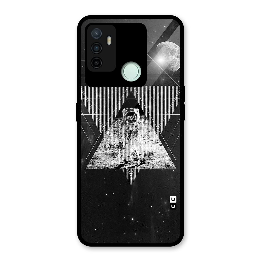 Space Triangle Abstract Glass Back Case for Oppo A53
