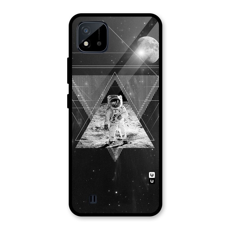 Space Triangle Abstract Glass Back Case for Realme C11 2021
