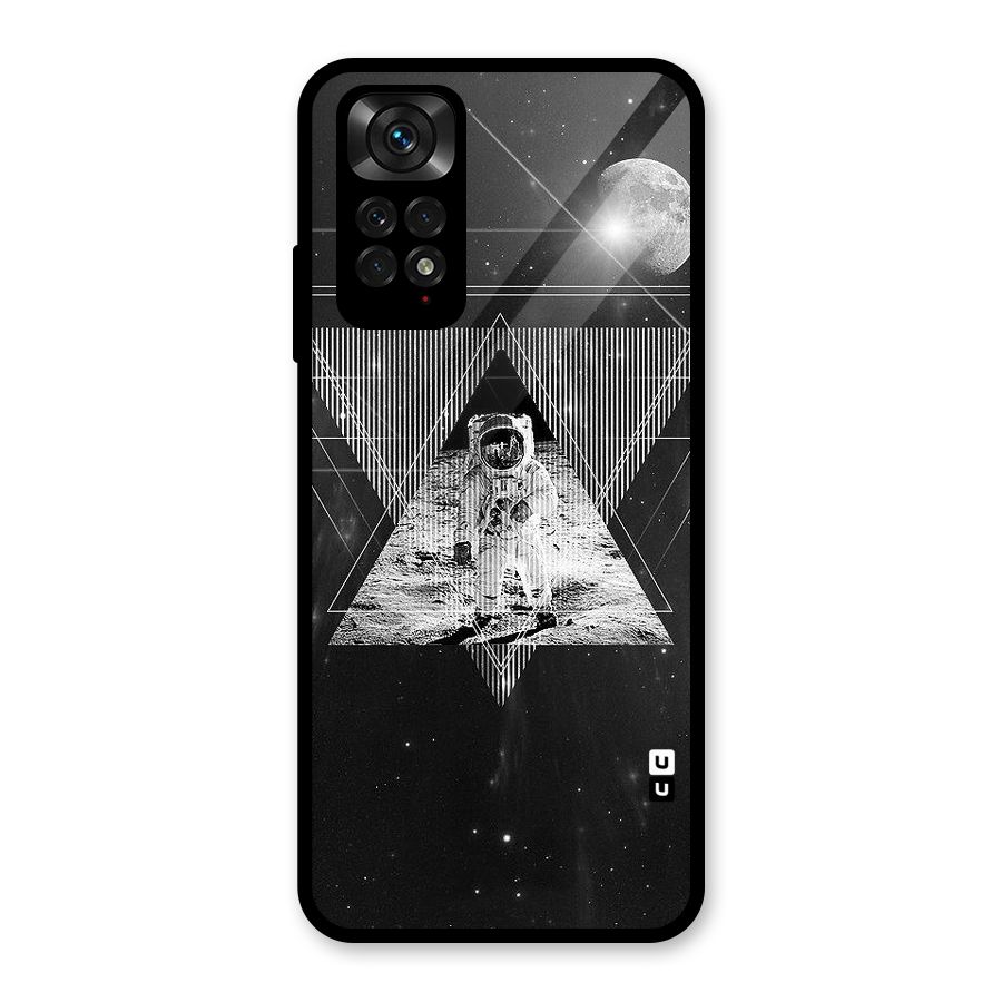 Space Triangle Abstract Glass Back Case for Redmi Note 11S