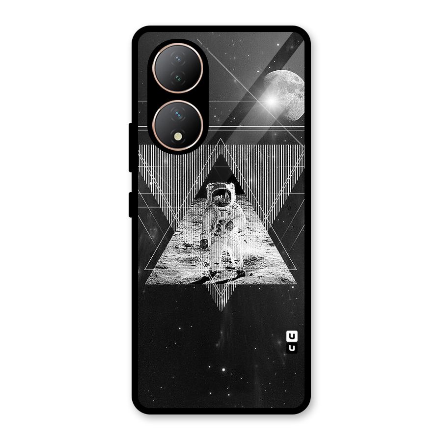 Space Triangle Abstract Glass Back Case for Vivo Y100