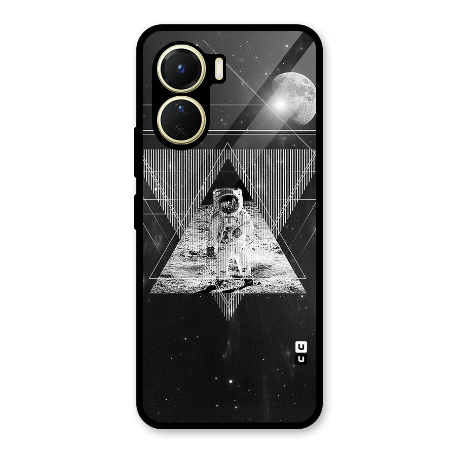 Space Triangle Abstract Glass Back Case for Vivo Y16