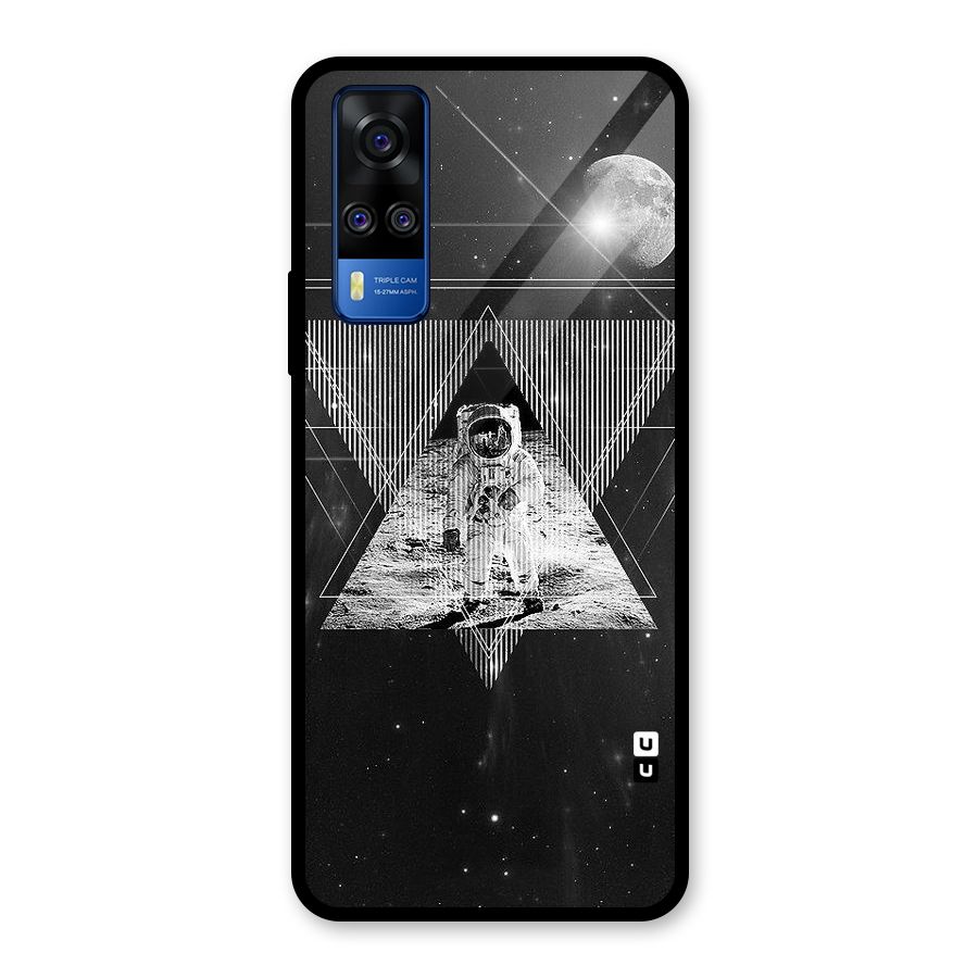 Space Triangle Abstract Glass Back Case for Vivo Y31