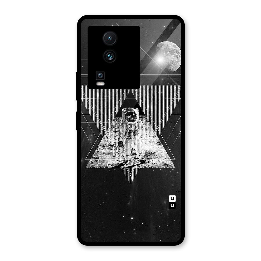 Space Triangle Abstract Glass Back Case for Vivo iQOO Neo 7