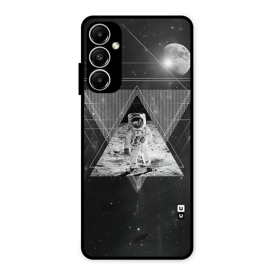 Space Triangle Abstract Metal Back Case for Galaxy A05s
