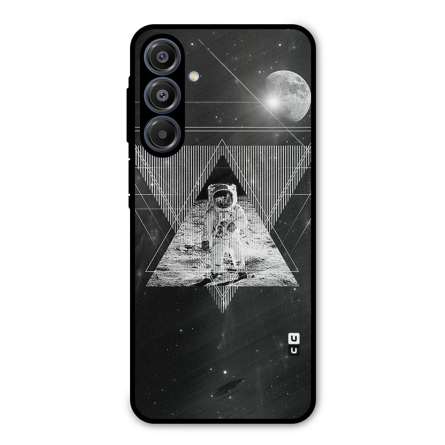 Space Triangle Abstract Metal Back Case for Galaxy A16 5G