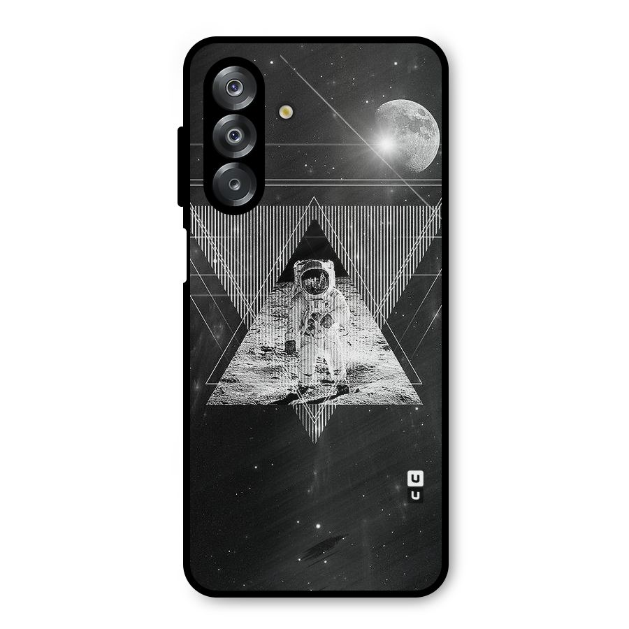 Space Triangle Abstract Metal Back Case for Galaxy A26