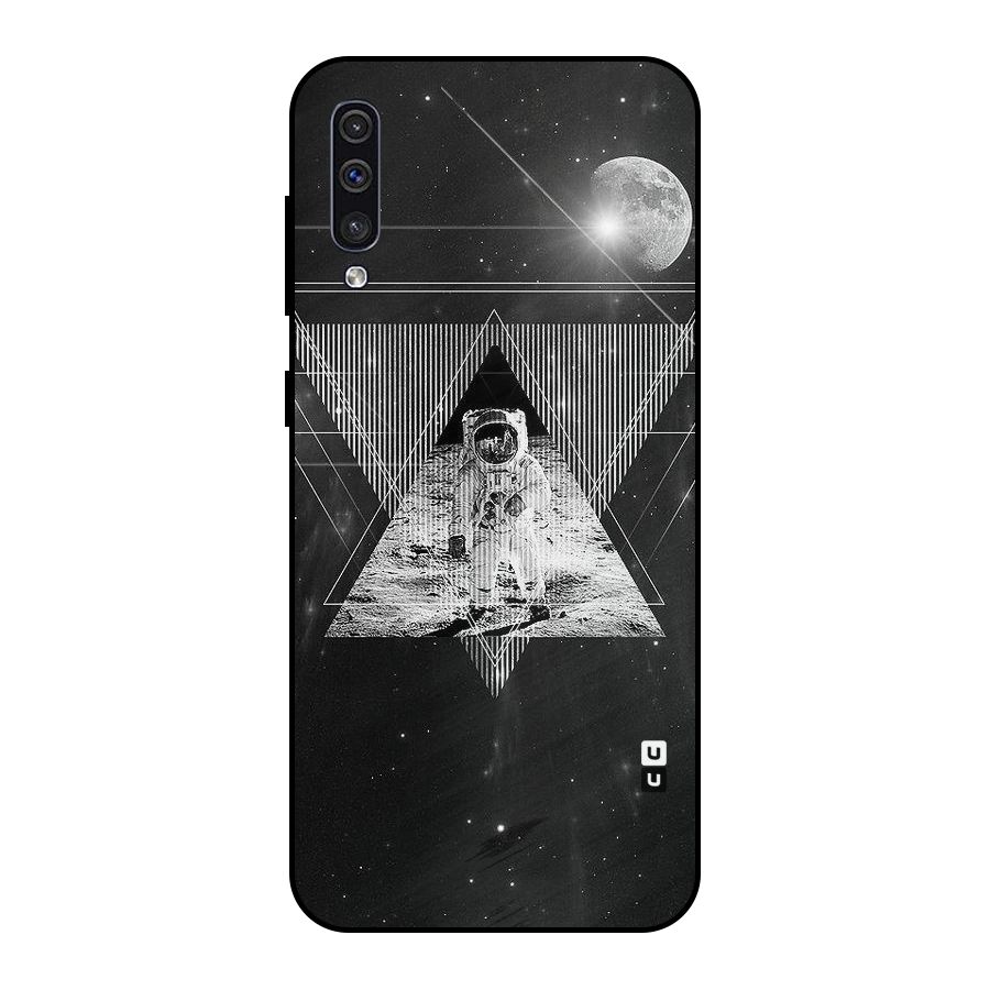 Space Triangle Abstract Metal Back Case for Galaxy A30s