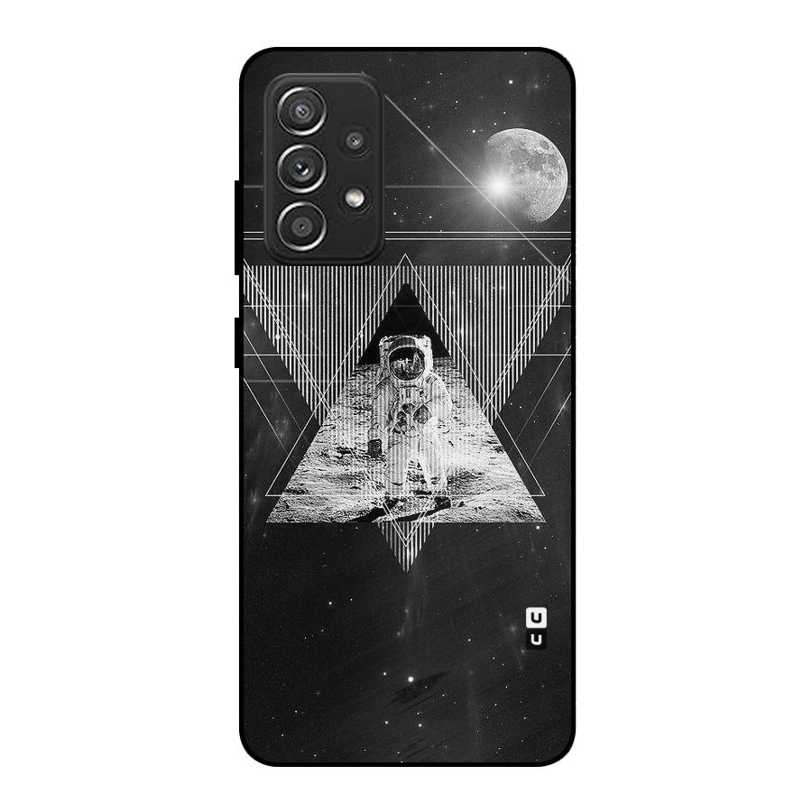 Space Triangle Abstract Metal Back Case for Galaxy A52s 5G