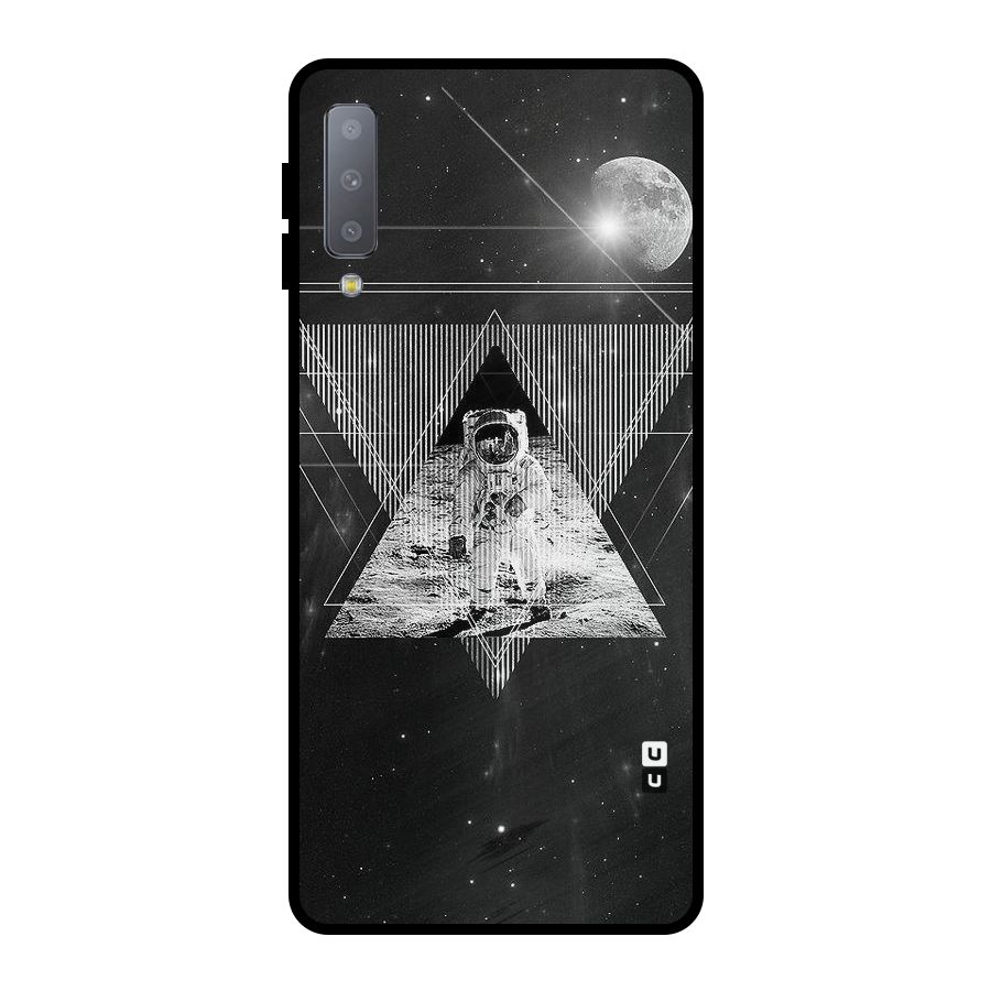 Space Triangle Abstract Metal Back Case for Galaxy A7 (2018)