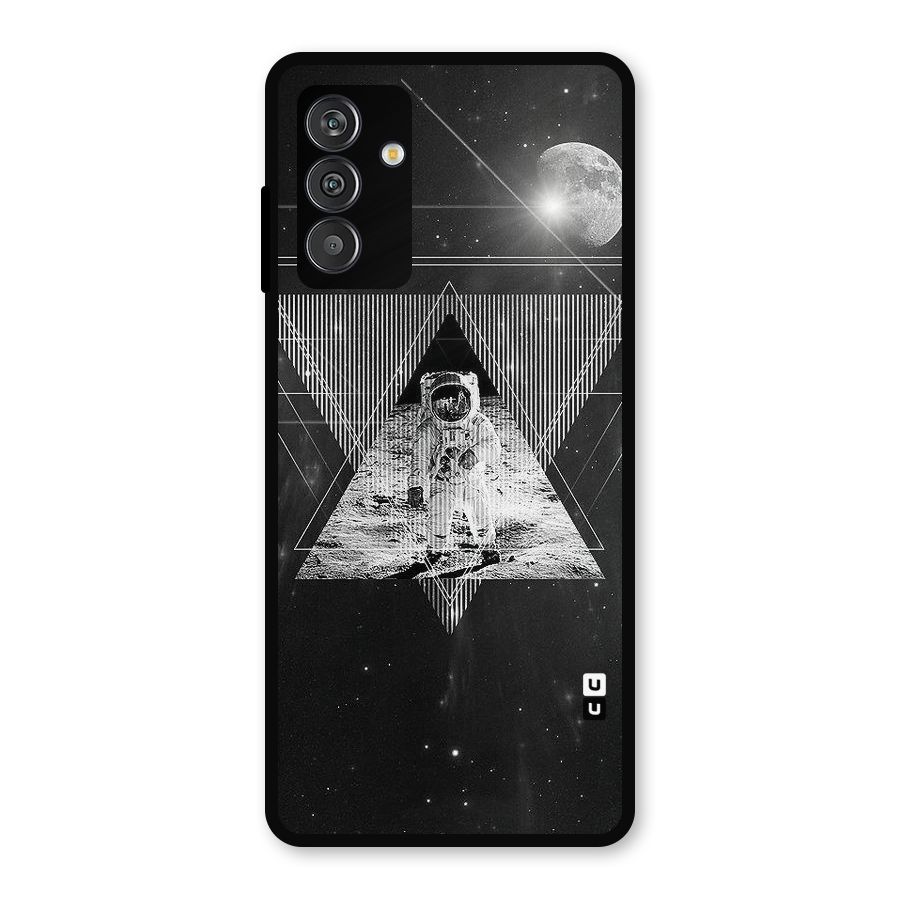 Space Triangle Abstract Metal Back Case for Galaxy F13