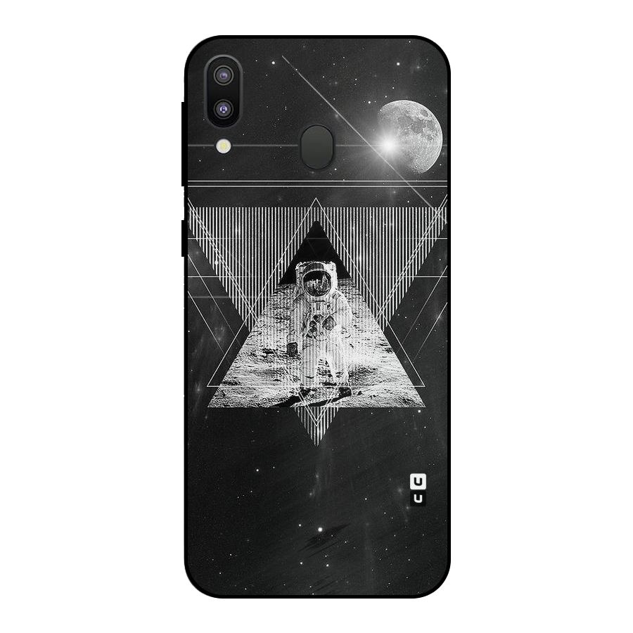 Space Triangle Abstract Metal Back Case for Galaxy M20