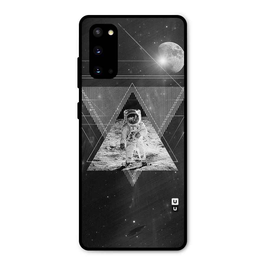 Space Triangle Abstract Metal Back Case for Galaxy S20