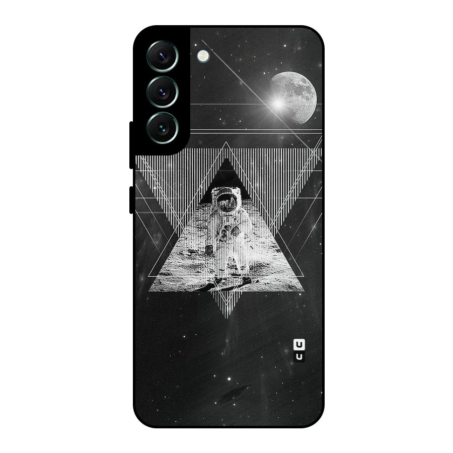 Space Triangle Abstract Metal Back Case for Galaxy S22 Plus 5G
