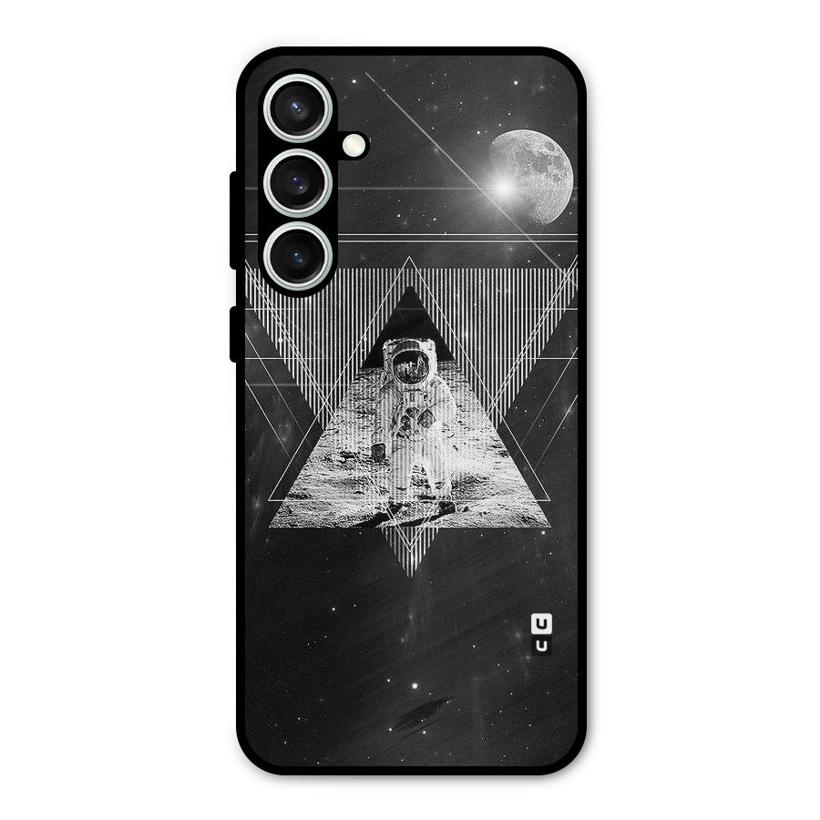 Space Triangle Abstract Metal Back Case for Galaxy S23 FE