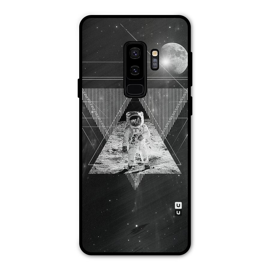 Space Triangle Abstract Metal Back Case for Galaxy S9 Plus