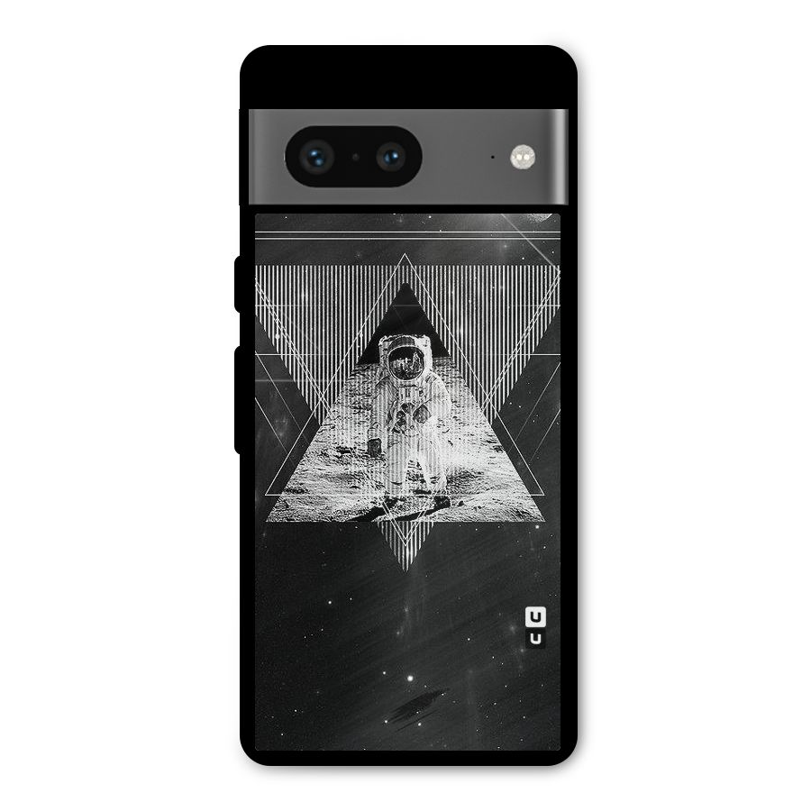 Space Triangle Abstract Metal Back Case for Google Pixel 7