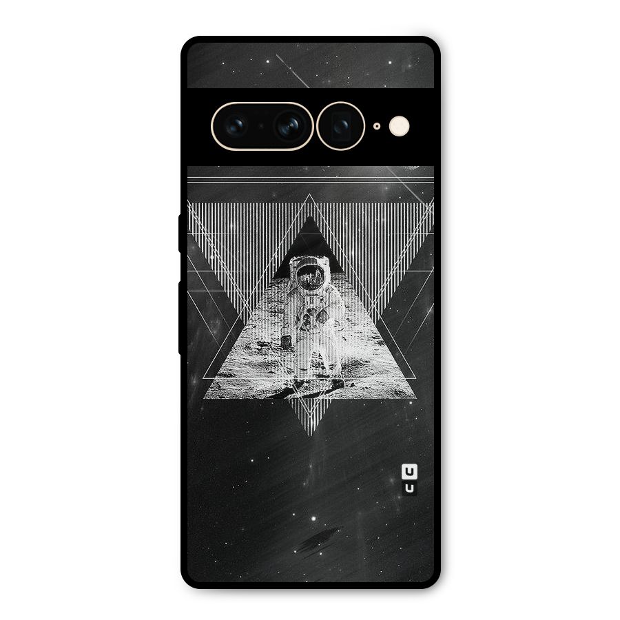 Space Triangle Abstract Metal Back Case for Google Pixel 7 Pro