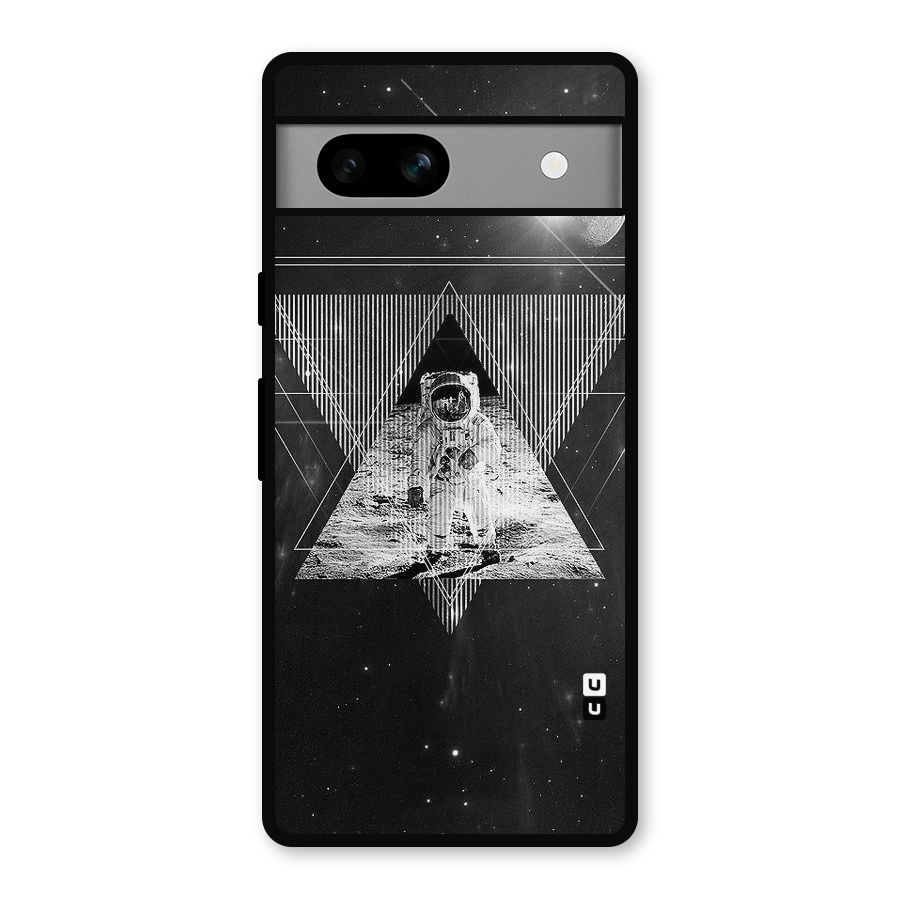 Space Triangle Abstract Metal Back Case for Google Pixel 7a