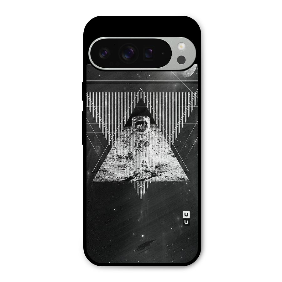 Space Triangle Abstract Metal Back Case for Google Pixel 9 Pro XL