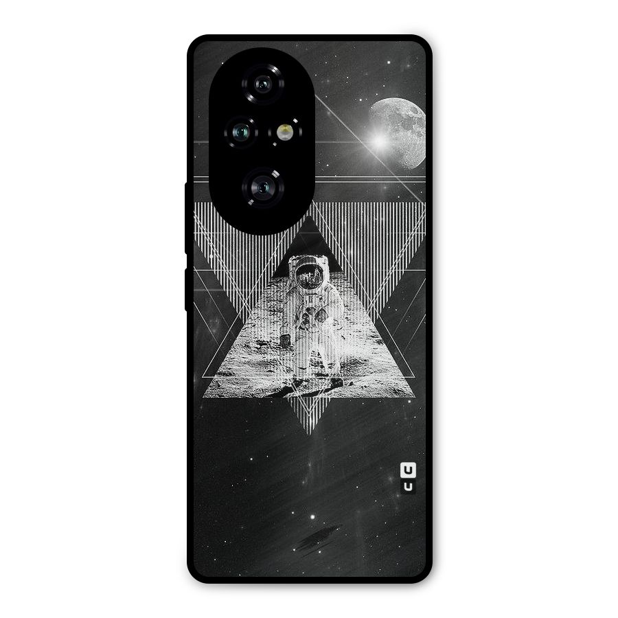 Space Triangle Abstract Metal Back Case for Honor 200 Pro
