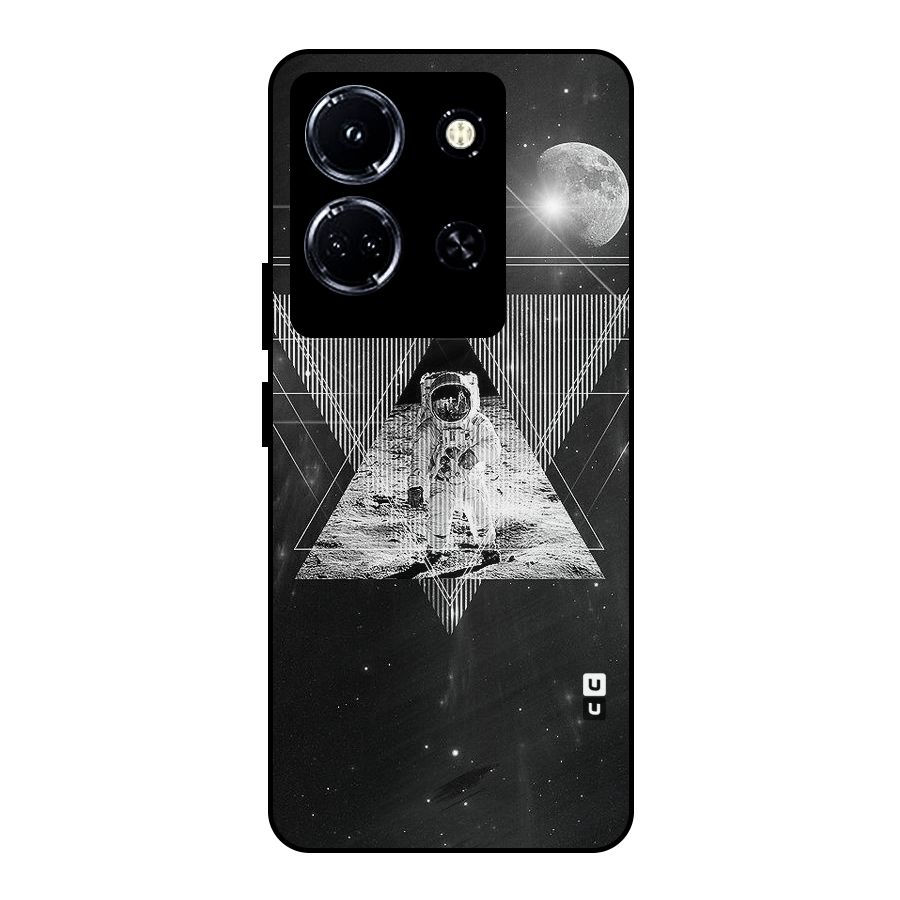 Space Triangle Abstract Metal Back Case for Infinix Note 30 5G