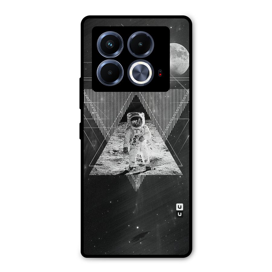 Space Triangle Abstract Metal Back Case for Infinix Note 40 5G