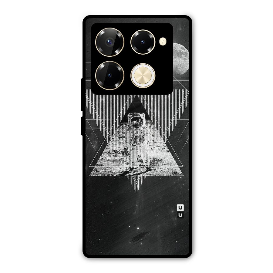 Space Triangle Abstract Metal Back Case for Infinix Note 40 Pro Plus