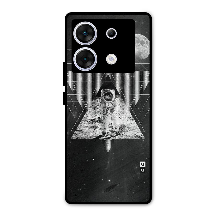 Space Triangle Abstract Metal Back Case for Infinix Zero 30 5G