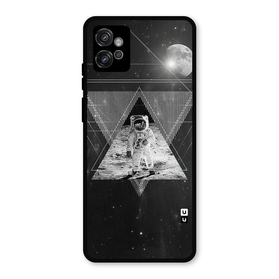 Space Triangle Abstract Metal Back Case for Moto G32