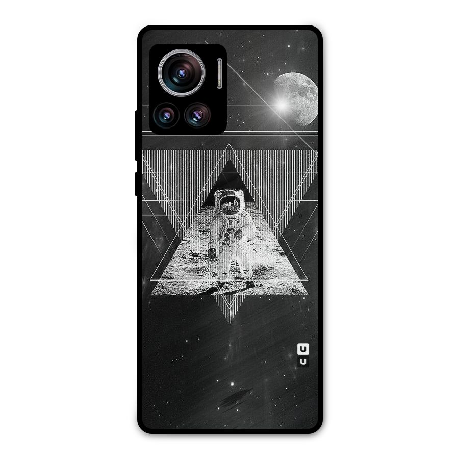 Space Triangle Abstract Metal Back Case for Motorola Edge 30 Ultra